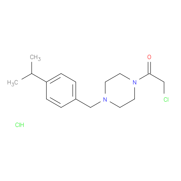 2-chloro-1-(4-{[4-(propan-2-yl)phenyl]methyl}piperazin-1-yl)ethan-1-one hydrochloride