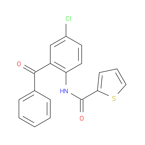 N-(2-benzoyl-4-chlorophenyl)thiophene-2-carboxamide