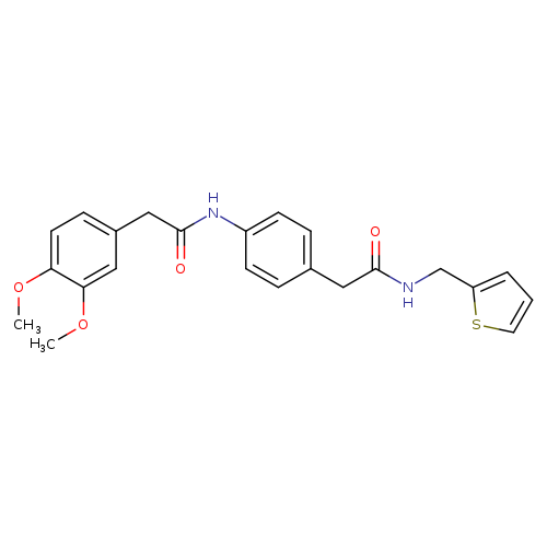 2-{4-[2-(3,4-dimethoxyphenyl)acetamido]phenyl}-N-[(thiophen-2-yl)methyl]acetamide