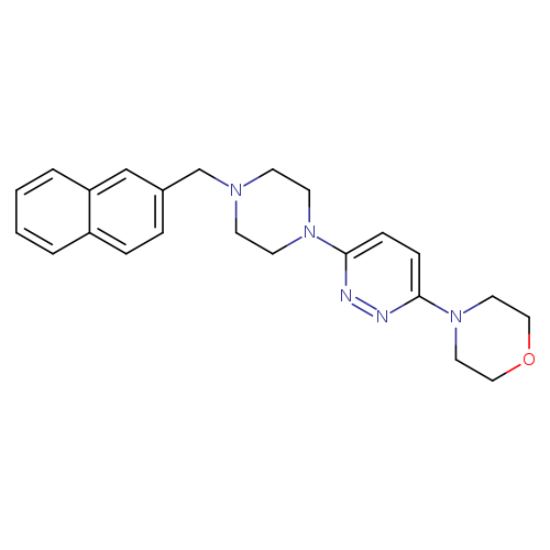 4-(6-{4-[(naphthalen-2-yl)methyl]piperazin-1-yl}pyridazin-3-yl)morpholine