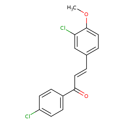 (2E)-3-(3-chloro-4-methoxyphenyl)-1-(4-chlorophenyl)prop-2-en-1-one