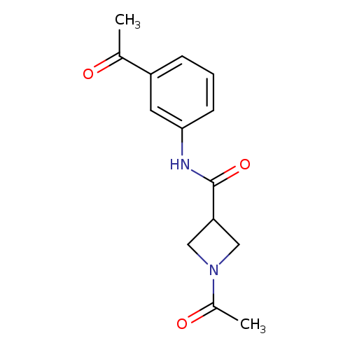 1-acetyl-N-(3-acetylphenyl)azetidine-3-carboxamide