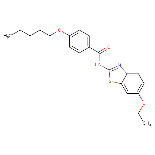 N-(6-ethoxy-1,3-benzothiazol-2-yl)-4-(pentyloxy)benzamide