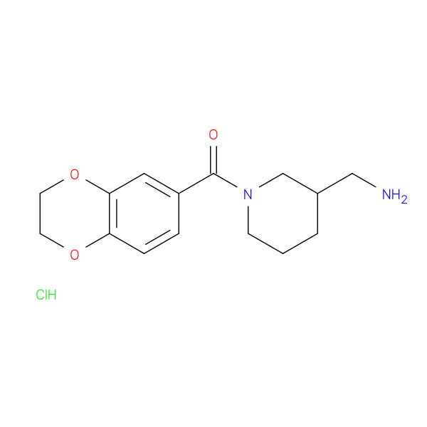 (3-(Aminomethyl)piperidin-1-yl)(2,3-dihydrobenzo[b][1,4]dioxin-6-yl)methanone hydrochloride