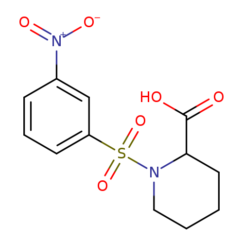 1-[(3-Nitrophenyl)sulfonyl]piperidine-2-carboxylic acid