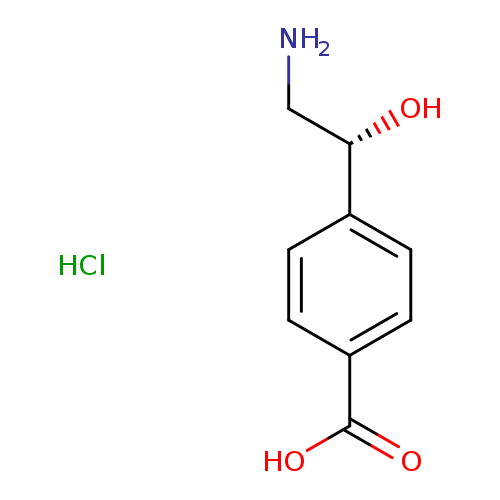 4-[(1R)-2-amino-1-hydroxyethyl]benzoic acid hydrochloride
