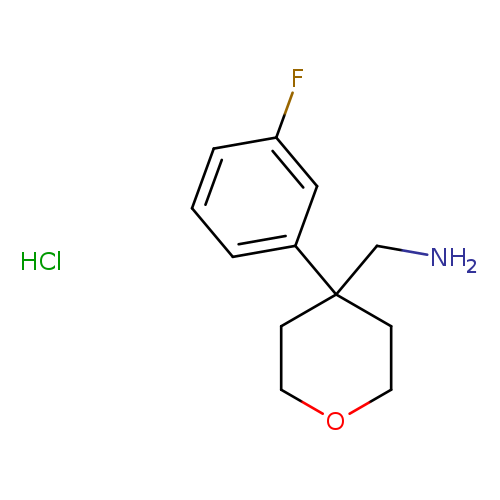 [4-(3-fluorophenyl)oxan-4-yl]methanamine hydrochloride