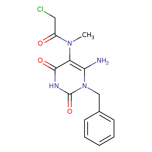 N-(6-amino-1-benzyl-2,4-dioxo-1,2,3,4-tetrahydropyrimidin-5-yl)-2-chloro-N-methylacetamide