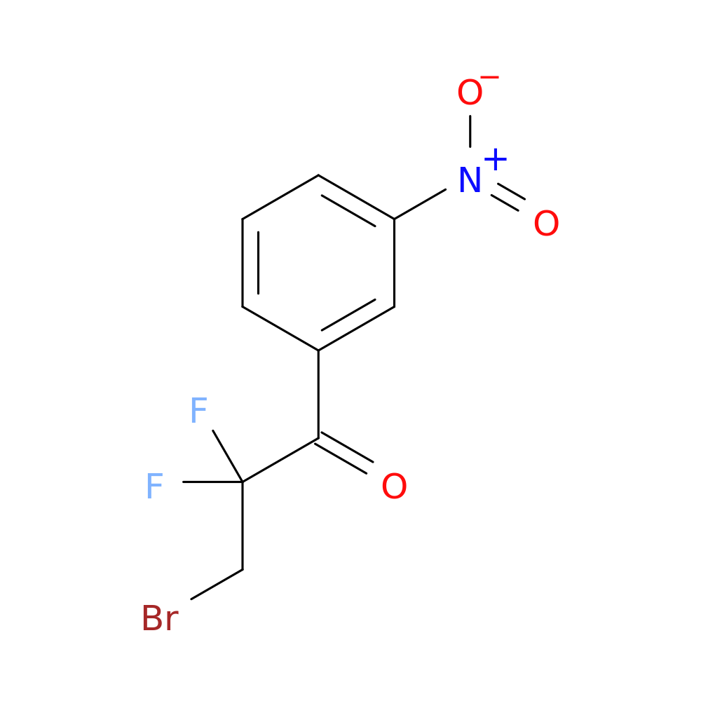 3-bromo-2,2-difluoro-1-(3-nitrophenyl)propan-1-one