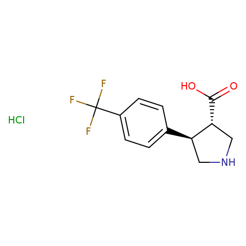 (+/-)-Trans-4-(4-trifluoromethyl-phenyl)-pyrrolidine-3-carboxylic acid, HCl