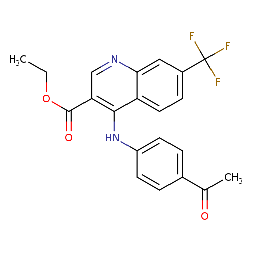 ethyl 4-[(4-acetylphenyl)amino]-7-(trifluoromethyl)quinoline-3-carboxylate