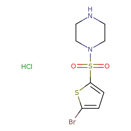 1-[(5-bromothiophen-2-yl)sulfonyl]piperazine (hydrochloride)