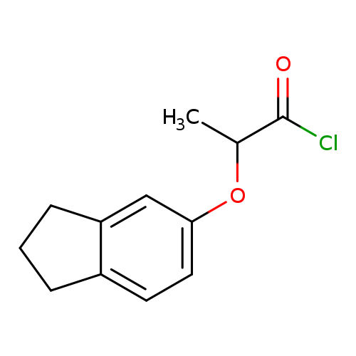 2-(2,3-Dihydro-1h-inden-5-yloxy)propanoyl chloride