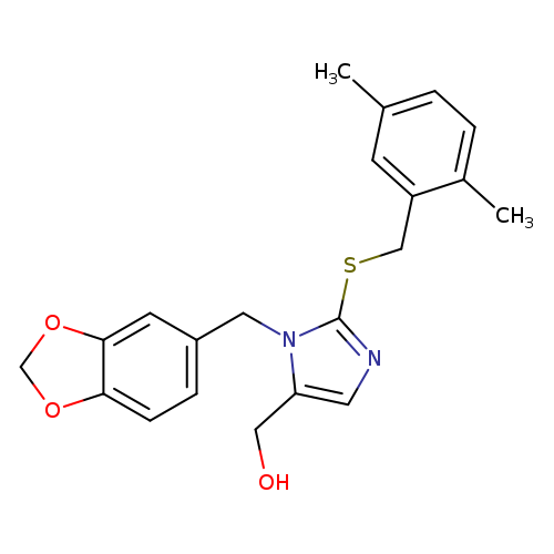 {1-[(2H-1,3-benzodioxol-5-yl)methyl]-2-{[(2,5-dimethylphenyl)methyl]sulfanyl}-1H-imidazol-5-yl}methanol
