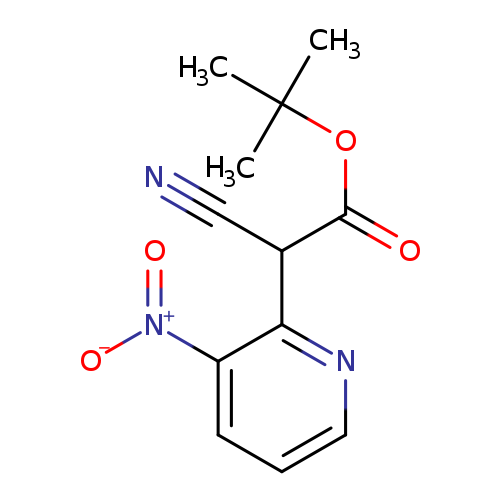 t-Butyl 2-cyano-2-(3-nitropyridin-2-yl)acetate