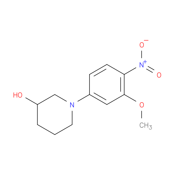 1-(3-Methoxy-4-nitrophenyl)piperidin-3-ol
