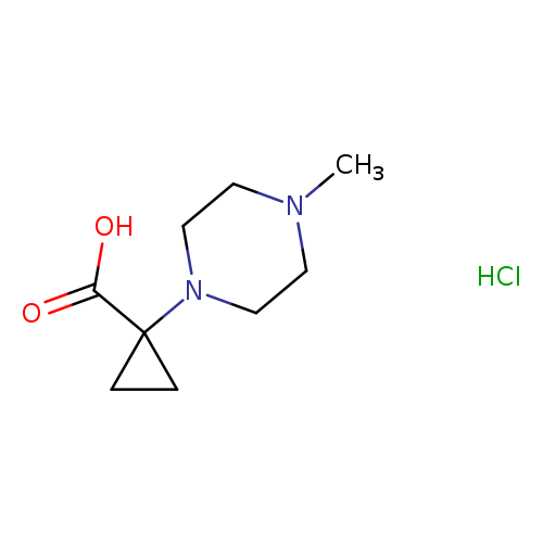 1-(4-methylpiperazin-1-yl)cyclopropanecarboxylic acid hydrochloride