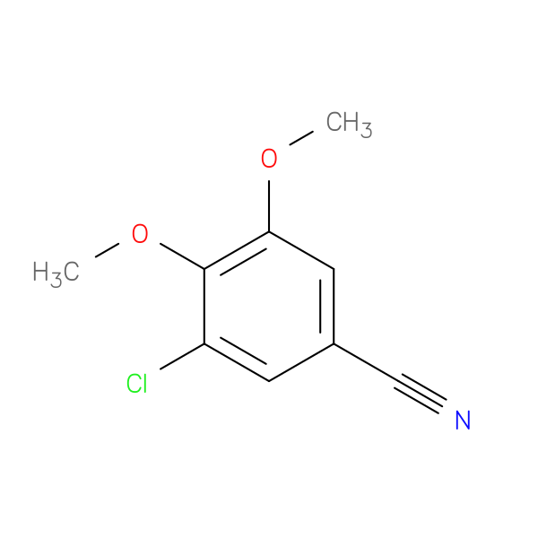 3-CHLORO-4,5-DIMETHOXYBENZONITRILE