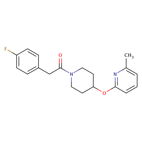 2-(4-fluorophenyl)-1-{4-[(6-methylpyridin-2-yl)oxy]piperidin-1-yl}ethan-1-one