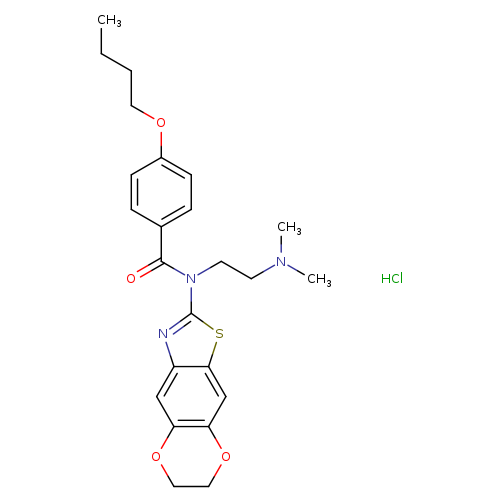 4-butoxy-N-[2-(dimethylamino)ethyl]-N-{10,13-dioxa-4-thia-6-azatricyclo[7.4.0.0^{3,7}]trideca-1,3(7),5,8-tetraen-5-yl}benzamide hydrochloride