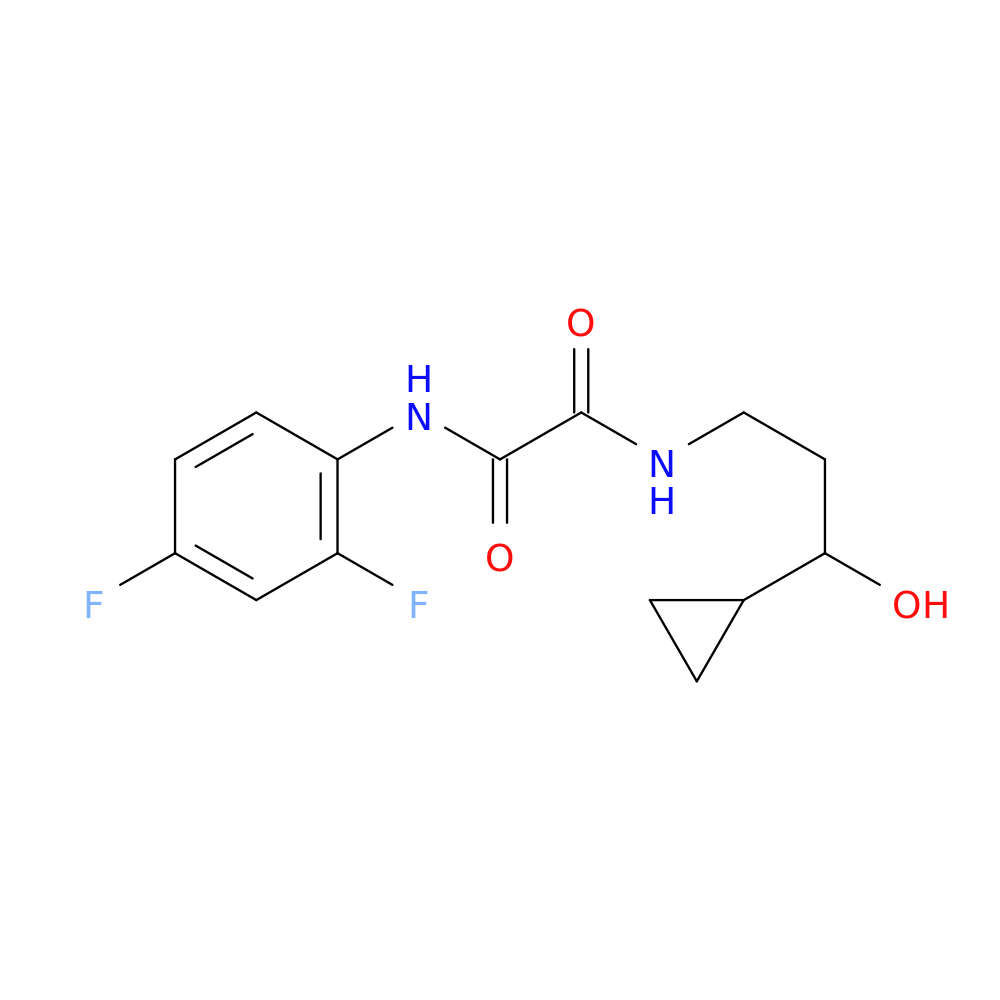 N-(3-cyclopropyl-3-hydroxypropyl)-N'-(2,4-difluorophenyl)ethanediamide