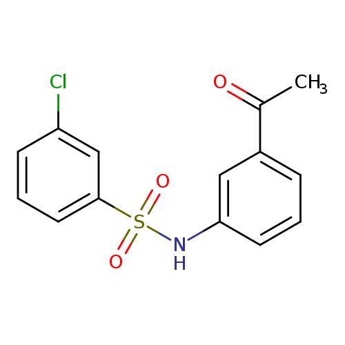N-(3-acetylphenyl)-3-chlorobenzenesulfonamide