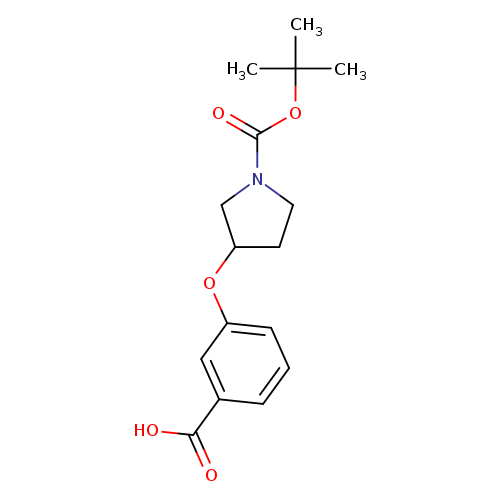 1-Pyrrolidinecarboxylic acid, 3-(3-carboxyphenoxy)-, 1-(1,1-dimethylethyl) ester