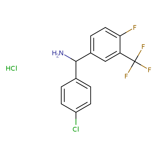(4-chlorophenyl)[4-fluoro-3-(trifluoromethyl)phenyl]methanamine hydrochloride