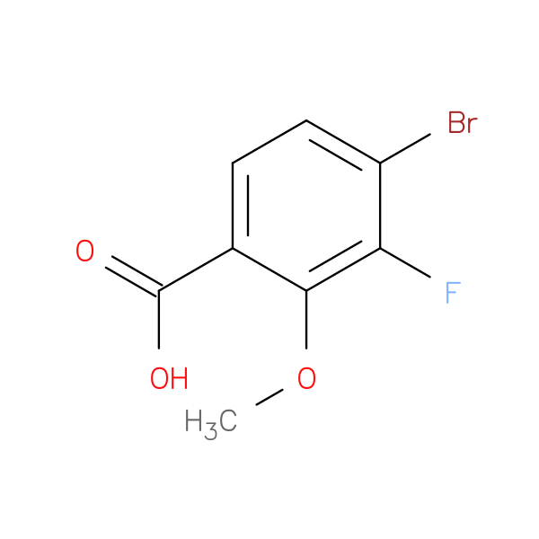 4-bromo-3-fluoro-2-methoxybenzoic acid