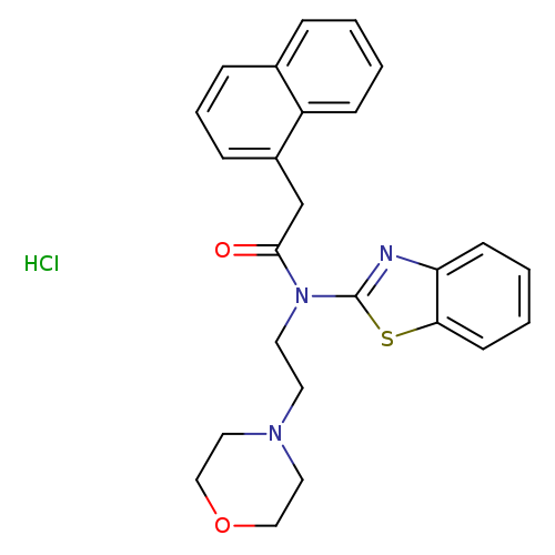 N-(1,3-benzothiazol-2-yl)-N-[2-(morpholin-4-yl)ethyl]-2-(naphthalen-1-yl)acetamide hydrochloride