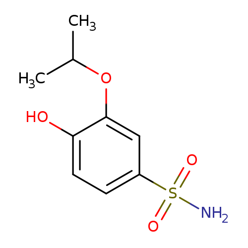 4-hydroxy-3-(propan-2-yloxy)benzene-1-sulfonamide