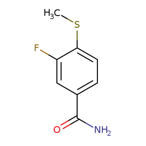 3-Fluoro-4-(methylthio)benzamide