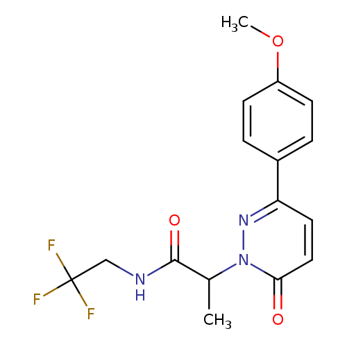 2-[3-(4-methoxyphenyl)-6-oxo-1,6-dihydropyridazin-1-yl]-N-(2,2,2-trifluoroethyl)propanamide