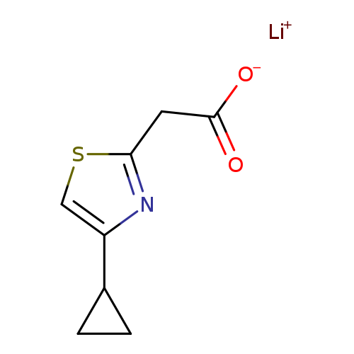 lithium(1+) ion 2-(4-cyclopropyl-1,3-thiazol-2-yl)acetate