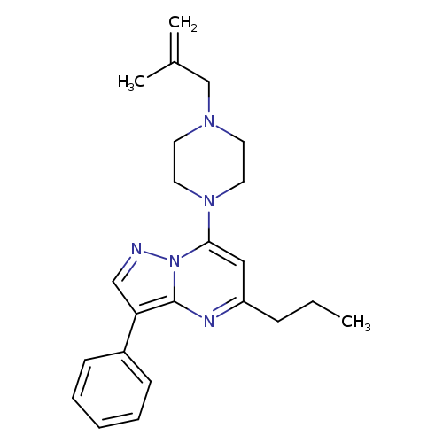 1-(2-methylprop-2-en-1-yl)-4-{3-phenyl-5-propylpyrazolo[1,5-a]pyrimidin-7-yl}piperazine