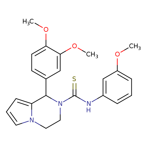 1-(3,4-dimethoxyphenyl)-N-(3-methoxyphenyl)-1H,2H,3H,4H-pyrrolo[1,2-a]pyrazine-2-carbothioamide