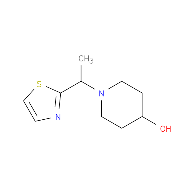 1-(1-(Thiazol-2-yl)ethyl)piperidin-4-ol