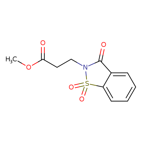 Methyl 3-(1,1-dioxido-3-oxo-1,2-benzisothiazol-2(3h)-yl)propanoate