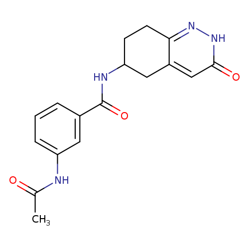 3-acetamido-N-(3-oxo-2,3,5,6,7,8-hexahydrocinnolin-6-yl)benzamide