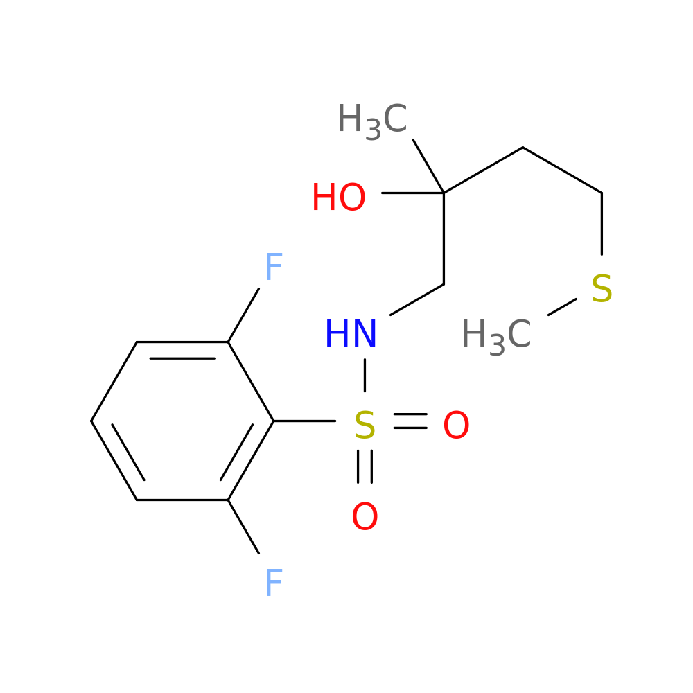 2-[(2,6-difluorobenzenesulfonamido)methyl]-4-(methylsulfanyl)butan-2-ol