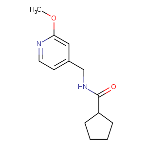 N-[(2-methoxypyridin-4-yl)methyl]cyclopentanecarboxamide