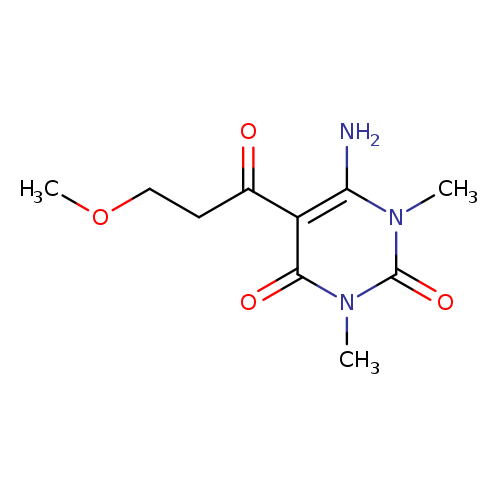 6-amino-5-(3-methoxypropanoyl)-1,3-dimethylpyrimidine-2,4(1H,3H)-dione