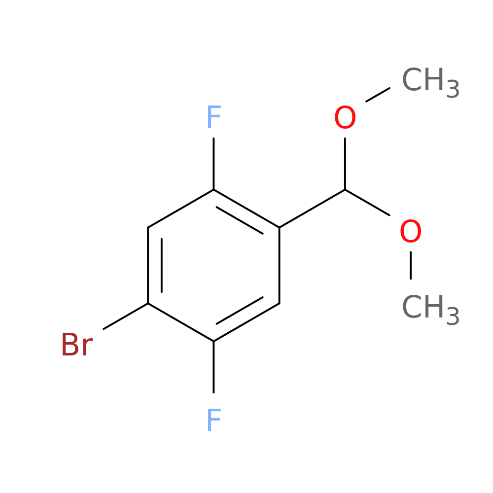 1-Bromo-4-(dimethoxymethyl)-2,5-difluorobenzene