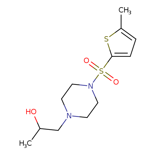 1-{4-[(5-methylthiophen-2-yl)sulfonyl]piperazin-1-yl}propan-2-ol