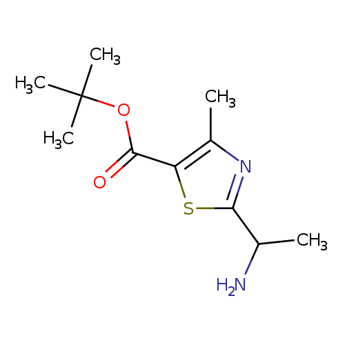 tert-butyl2-(1-aminoethyl)-4-methyl-1,3-thiazole-5-carboxylate