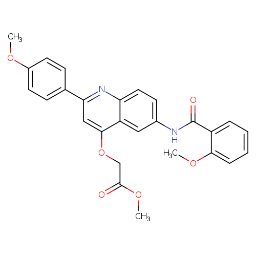 methyl 2-{[6-(2-methoxybenzamido)-2-(4-methoxyphenyl)quinolin-4-yl]oxy}acetate