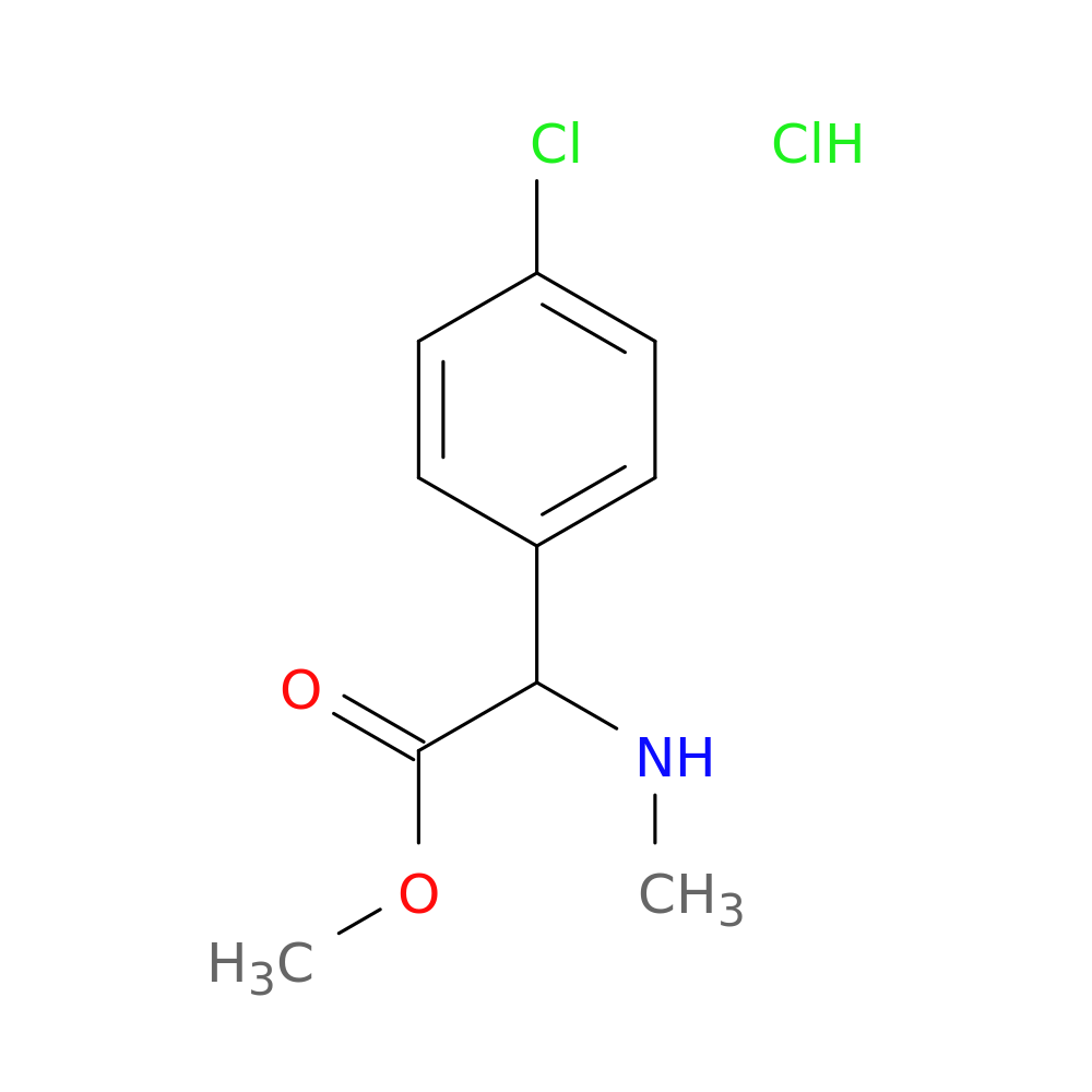 methyl 2-(4-chlorophenyl)-2-(methylamino)acetate hydrochloride