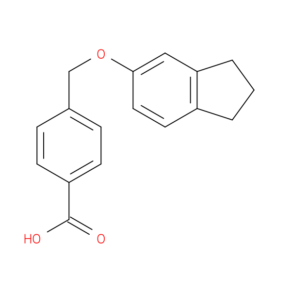 4-(((2,3-Dihydro-1H-inden-5-yl)oxy)methyl)benzoic acid