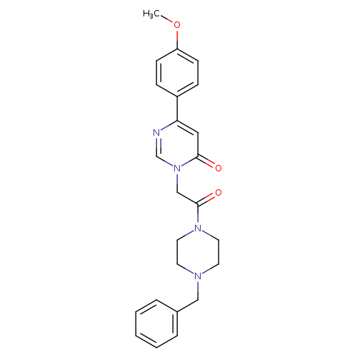3-[2-(4-benzylpiperazin-1-yl)-2-oxoethyl]-6-(4-methoxyphenyl)-3,4-dihydropyrimidin-4-one