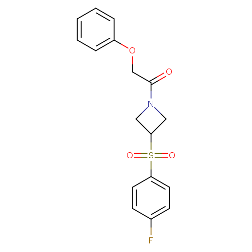 1-[3-(4-fluorobenzenesulfonyl)azetidin-1-yl]-2-phenoxyethan-1-one